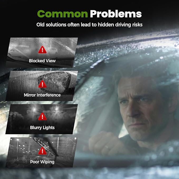 Upgrade 2.0 Glass Cleaning Board, Automotive Oil Film Cleaning Brush for Car Windows, Windshield Oil Film Remover with Cloth, Glass Oil Film Board Improving Clarity Visibility (2 Pack)