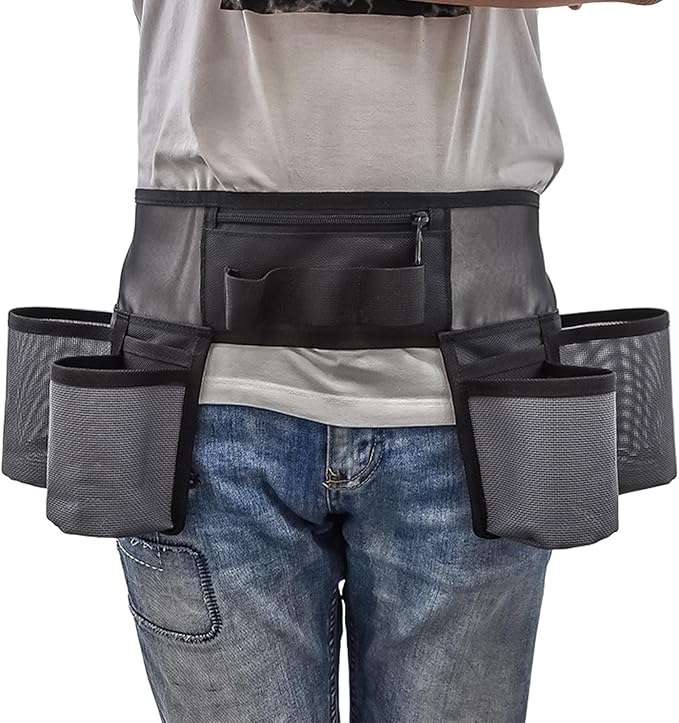 Cleaning Tool Belt - Adjustable Storage Multi-Pocket, Utility Pouch Costume Tool Belt for Scissors Bottle Brush Women Men Home Hotel Work Gardening Housekeeping