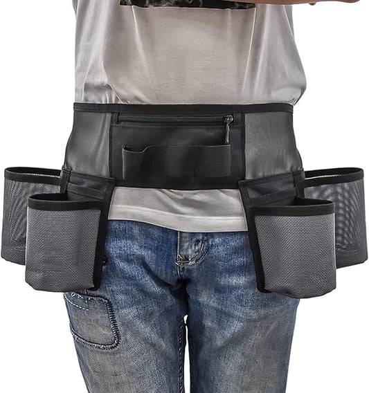 Cleaning Tool Belt - Adjustable Storage Multi-Pocket, Utility Pouch Costume Tool Belt for Scissors Bottle Brush Women Men Home Hotel Work Gardening Housekeeping