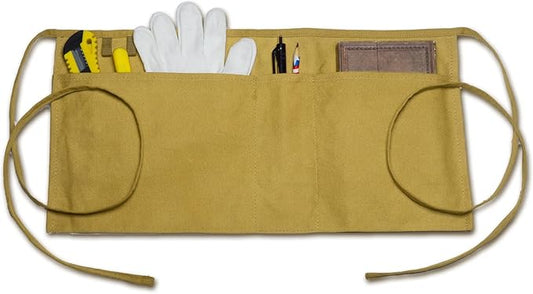 Canvas Work Waist Apron with 3 Pockets