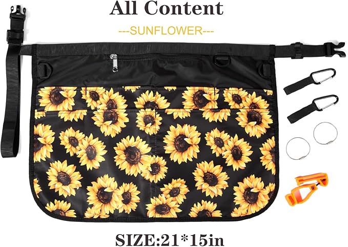 Waterproof Cleaning Apron with 7 Pockets, Cleaning Supplies for Housekeeping, Lightweight and Durable Maid Apron