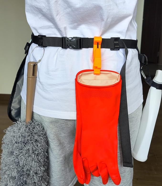 Waterproof Cleaning Apron with 7 Pockets, Cleaning Supplies for Housekeeping, Lightweight and Durable Maid Apron
