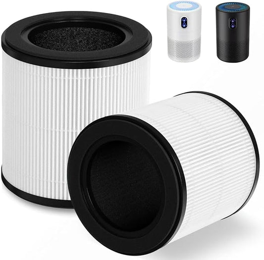 2-Pack B-D02L M05 Replacement Filter, Compatible with MOOKA B-D02L/M05 and KOIOS B-D02L Air Purifier, for VEWIOR B-D02U Air Purifier, H13 True HEPA Filter