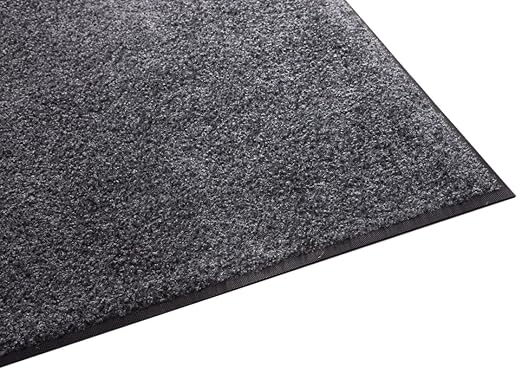 Guardian Platinum Series Indoor Wiper Floor Mat, Rubber with Nylon Carpet, 4'x20', Grey