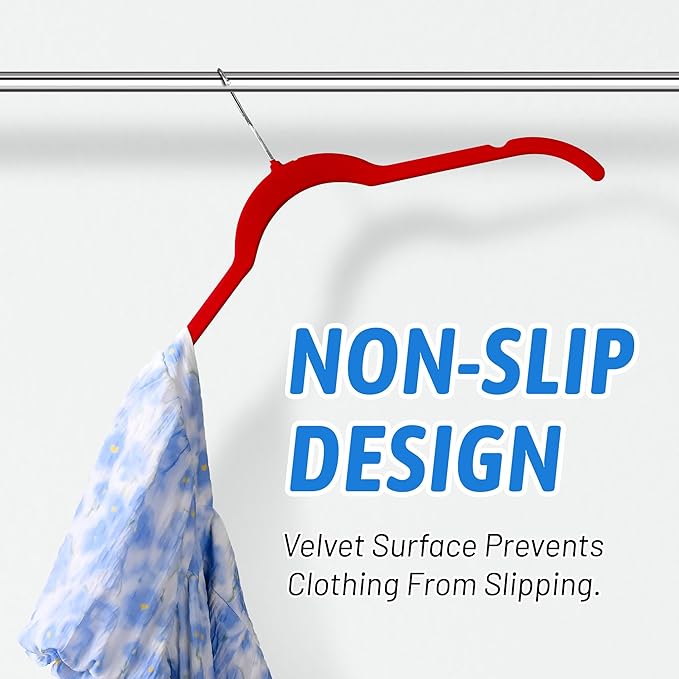 30 Pack Velvet Hangers Multicolor Set – Non-Slip Slim Flocked Clothes Hangers with Notches & 360° Swivel Hook, Space-Saving Felt Hangers for Dresses, Shirts, Coats