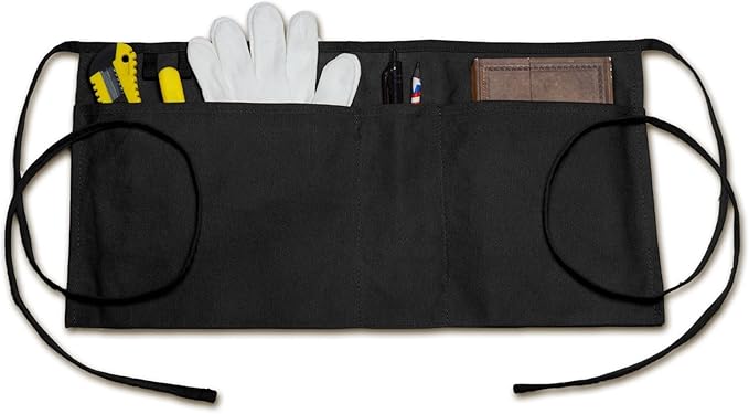 Canvas Work Waist Apron with 3 Pockets