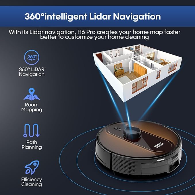 Robot Vacuum and Mop with Mapping
