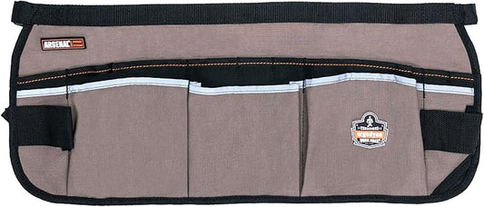 Ergodyne Arsenal 5706 Canvas Waist Tool Apron with 13 Pockets, Gray