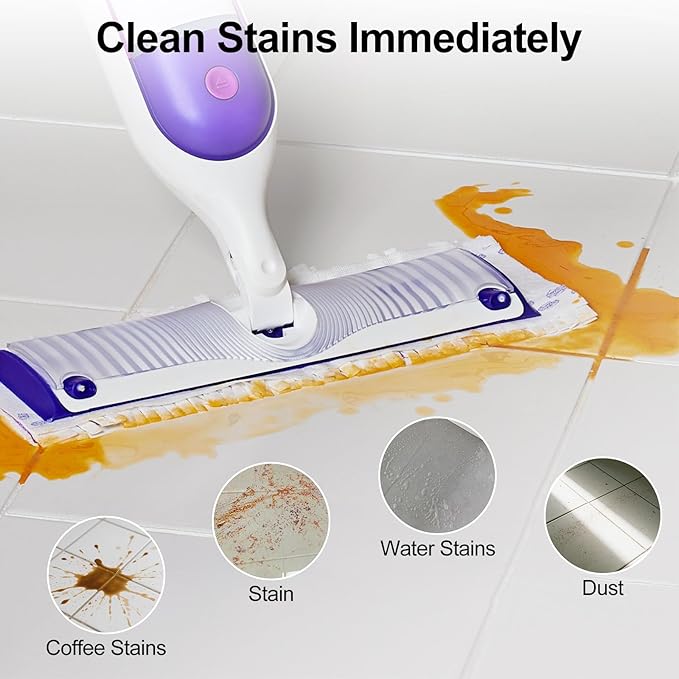 25 Pack 5X Cleaning Power Mop Pads for Swiffer Power Mop, Disposable Power Mop Pad Refills, 14-Layer Thickened, Quick-Absorb, No Residue, for All Finished Floors