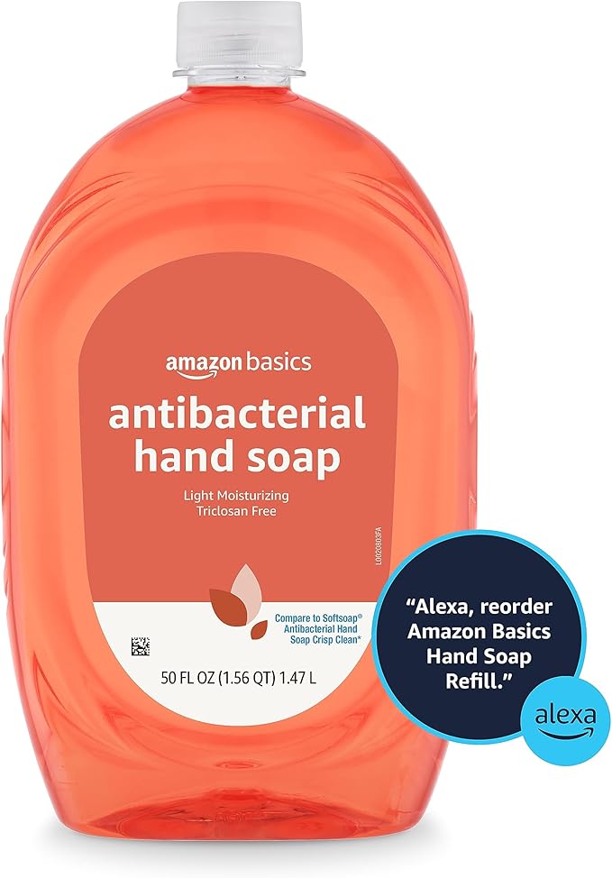 Amazon Basics Liquid Hand Soap Refill, Light Moisturizing, Triclosan-Free, Citrus, 50 Fl Oz (Pack of 1) (Previously Solimo)