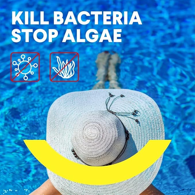 PROFELIZ Chlorine Tablets 3 Inch for Swimming Pools, Kills Bacteria and Stops Algae, Slow Dissolving,Exclusive Protective Packaging,Pool Chlorine Tablets,20lbs