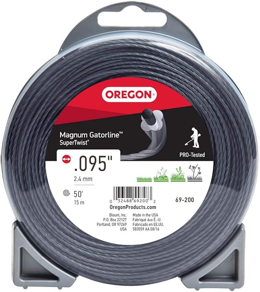 Oregon 69-200 Super-Twist Magnum Gatorline String Trimmer Line .095-Inch Diameter x 50-Foot Donut