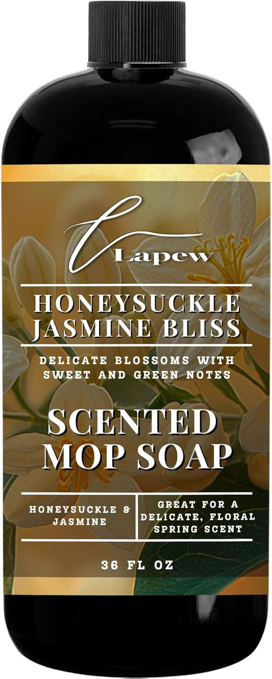 Honeysuckle Jasmine Bliss Scented Mop Soap Concentrate 36 oz | Premium Fragranced Floor Cleaner | Streak-Free | Hard Floor Cleaning Solution | Eco Friendly | Made in USA