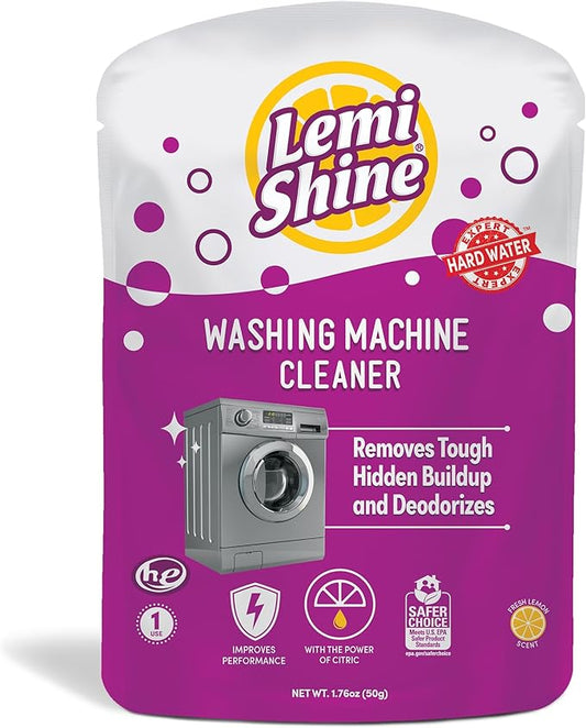 Lemi Shine Washing Machine Cleaner, Restore Performance, Biodegradable Ingredients (1 Count)