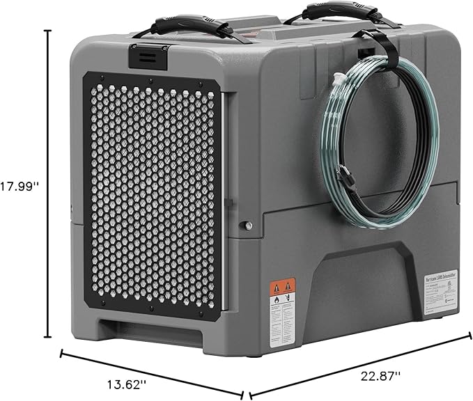 Abestorm LGR Commercial Dehumidifier, 180 PPD Crawl Space Dehumidifier with Pump, Drain Hose, Auto Defrosting Dehumidifiers for Crawl Space, Large Space, Basement, Industrial Use