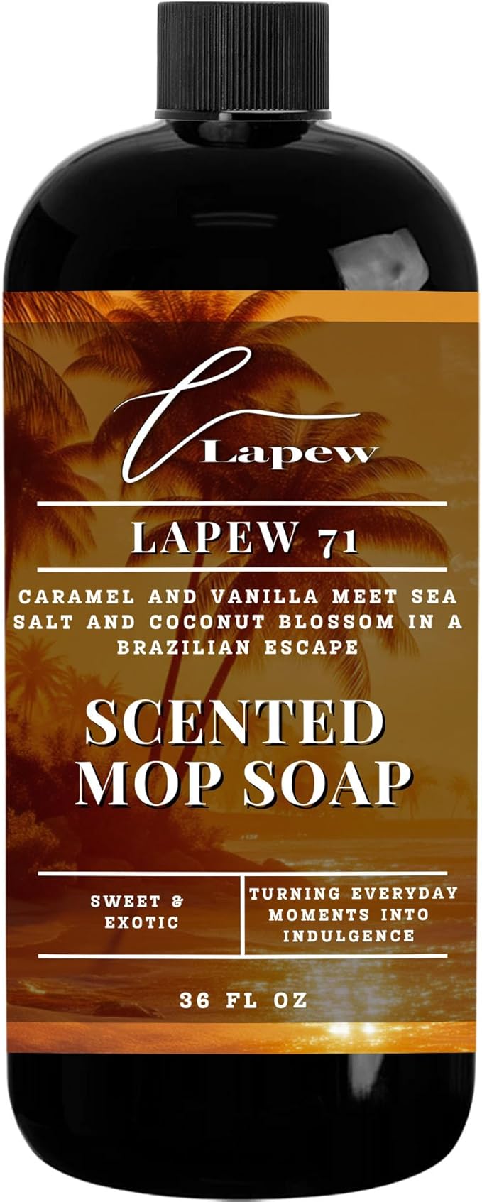 Luxury Floor Cleaner, Scented Mop Soap Concentrate | Hard Floor Cleaner for Tile, Vinyl, Laminate, LVP & Sealed Hardwood | Low-Foam, Streak-Free | 36 oz 71