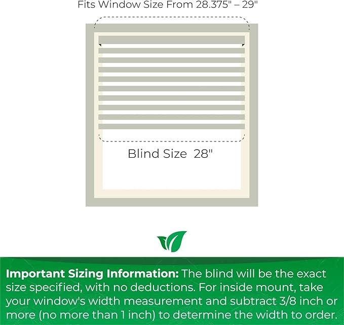 CALYX INTERIORS Faux Wood Blinds with Classic Valance, Cordless, 2" Slat, 28" W x 73" H, Blinds for Indoor Windows, Room Darkening Window Blinds for Home Interior Windows and Doors, Pure White