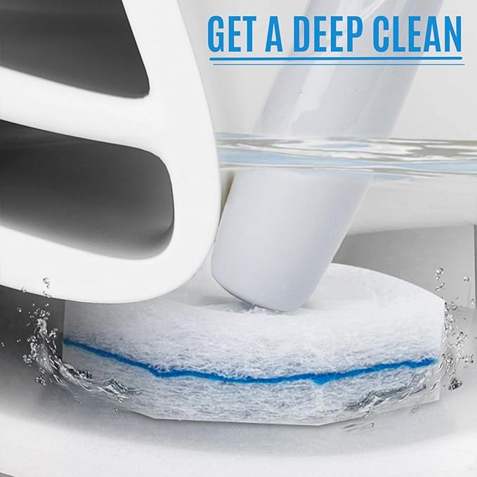 Disposable Toilet Wand Refills Compatible with Most Toilet Cleaning Scrubber, 60 Count Toilet Bowl Cleaner Brush Refill Pads