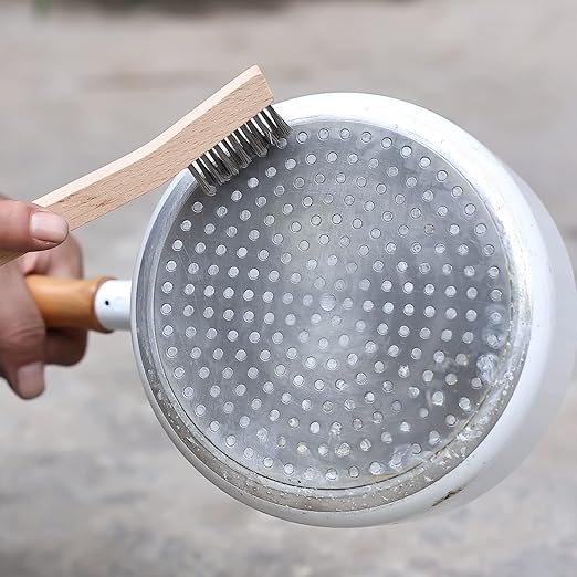 Wood Handle Wire Scratch Brush Sets (18, 18Pack-7in Stainless Steel Small Wire Scratch Brushes with Beech Wood Handle)