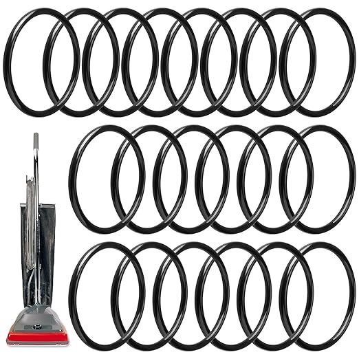30563B Vacuum Belt for Sanitaire Eureka Commercial Upright Vacuum Cleaner, 66100 Round Vacuum Cleaner Belts for Sanitaire Eureka Style RD, SC679, SC684, SC688, SC886, SC887, SC888, SC899-20 Pack