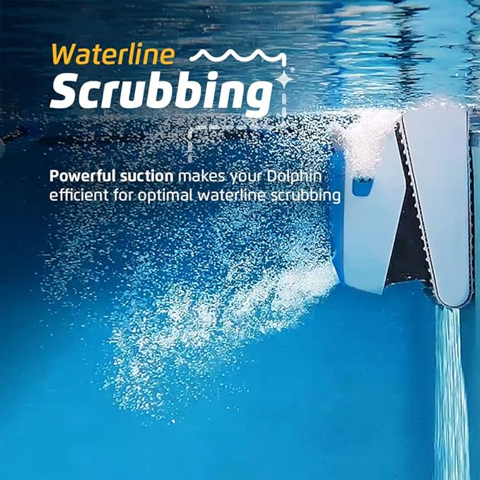 Dolphin Proteus DX5i Wi-Fi Automatic Robotic Pool Vacuum Cleaner, Wall Climbing, Waterline Scrubber Brush, Ideal for In-Ground Pool up to 50 FT in Length