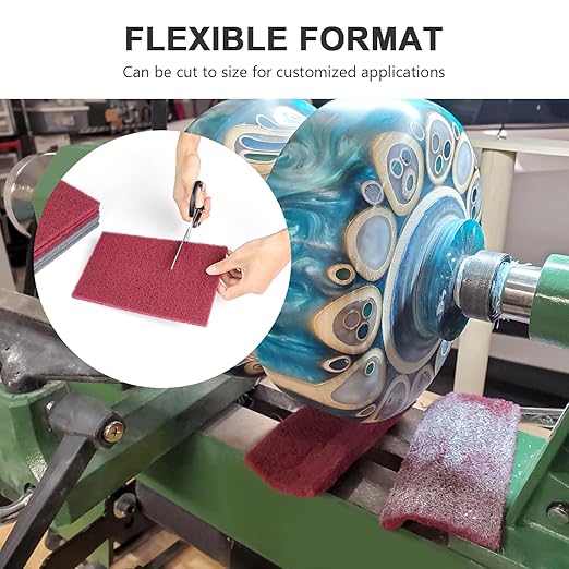 16 Scuff Pad Variety Pack, 8 Each Maroon, Gray, Scuffing, Scouring, Sanding, Cleaning, Blending, Paint Surface Prep Adhesion - 6" x 9" Automotive Auto Body 7447&7448