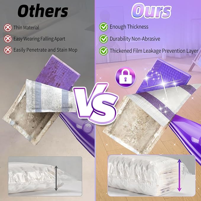 20 Count Mopping Pad for Wet Jet Mop Disposable Wetjet Pads Refills Replacement for Wet Pads Refill Compatible with Wet Jet Pads Thickness & Absorbent for Household Multi-Surface