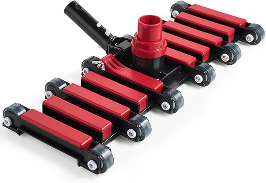 Sepetrel Commercial Grade Pool Vacuum Head with Wheels,19" Extra-Wide & Weighted Flexible Heavy-Duty Vac Cleaner for Effortless, Deep Cleaning