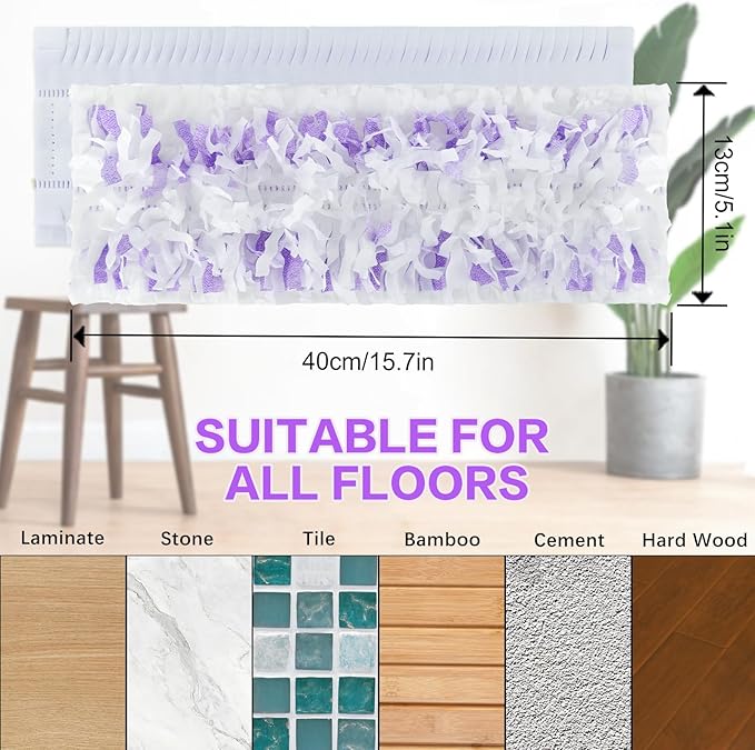 25 Count ‌Disposable Heavy-Duty Power Mop Pads Refills for Swiffer Power Mop,Replacement Floor Cleaning Refills, Non-Washable & Unscented, Compatible with Swiffer PowerMop (Quick-Absorb, No Residue)