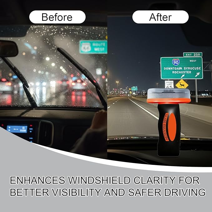 Umex Glass Cleaner - Streak-Free Windshield Cleaner& glass emulsion, Removes Tough Grease, Grime, Oil Film, and Water Spots for Car, Home, and Office (1 Pack, 3.38oz each)