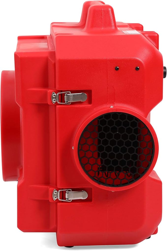 MOUNTO HEPA500 Commercial 500cfm Air Purifier Hepa Air Scrubber Negative Air Machine Roto-Molded (Red)