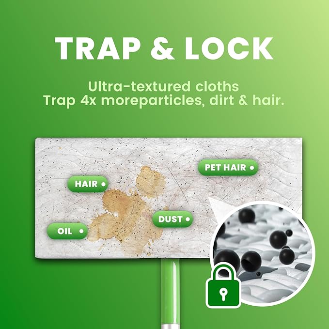 Upgraded Wet Mop Pads for Swiffer Sweeper Wet Mopping Cloths Refills,32 Count