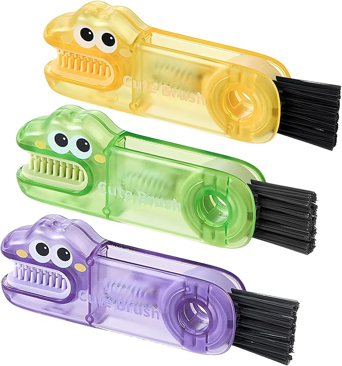 3 in 1 Cup Lid Gap Cleaning Brush Set, 3PCS Multifunctional Bottle Cleaning Brush, Cup Lid Gap Bottle Cleaner Home Kitchen Brush Tools Multicolor