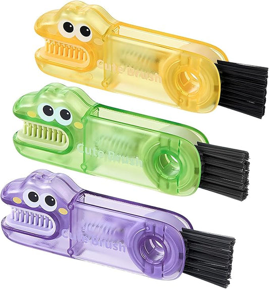 3 in 1 Cup Lid Gap Cleaning Brush Set, 3PCS Multifunctional Bottle Cleaning Brush, Cup Lid Gap Bottle Cleaner Home Kitchen Brush Tools Multicolor