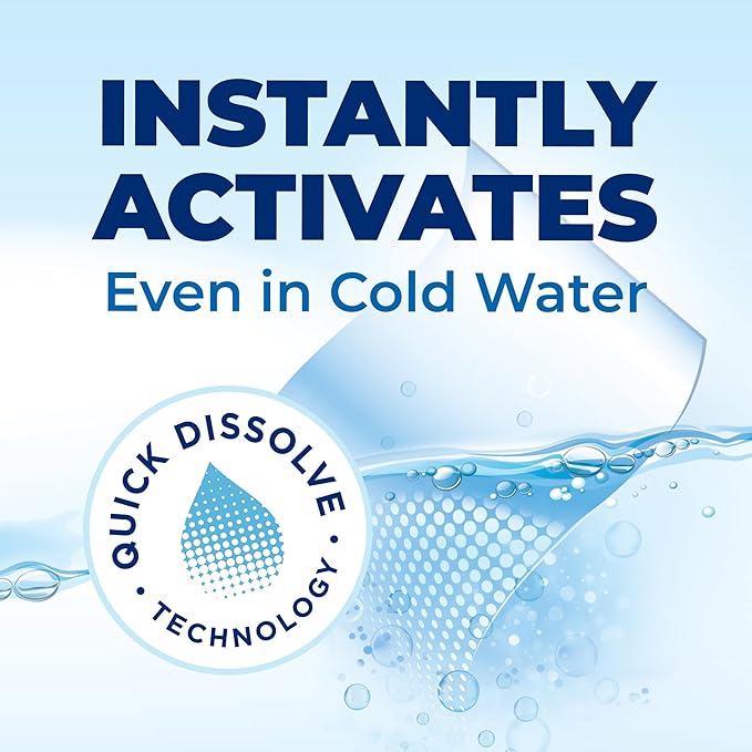 ARM & HAMMER 5in1 Power Sheets Laundry Detergent, Free & Clear, 50 Count, up to 100 Small Loads