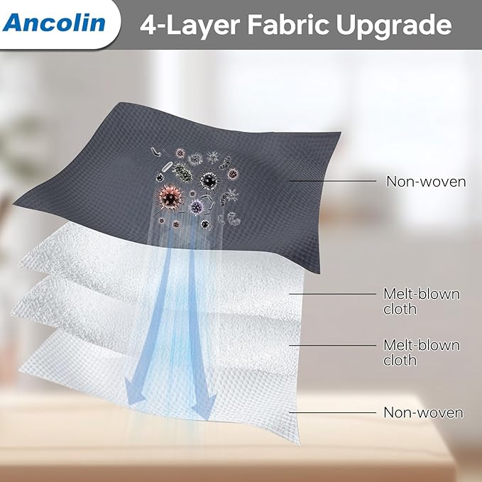 15 Pack Dust Bags for eufy X10 Pro Omni Robot Vacuum and X8 Pro Models, Large Capacity, with Self-Empty Station, 4-Layer Replacement Bag