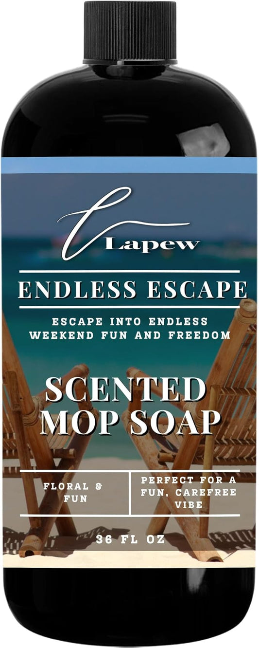 Luxury Floor Cleaner, Scented Mop Soap Concentrate | Hard Floor Cleaner for Tile, Vinyl, Laminate, LVP & Sealed Hardwood | Low-Foam, Streak-Free | 36 oz | Endless Escape