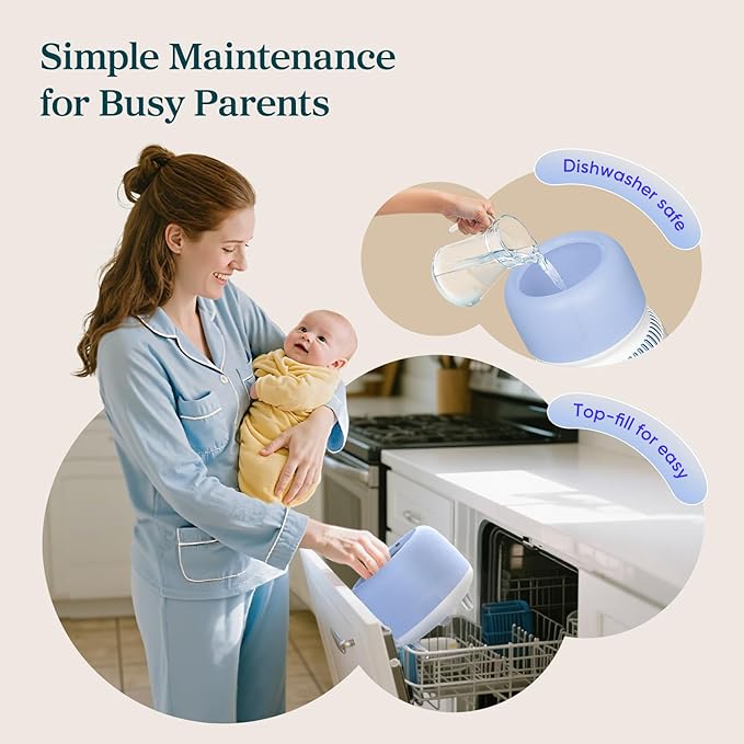 LEVOIT Evaporative Humidifiers for Bedroom Baby, Dual Air and Water Filters, Separate Sensor, Blue Light Free for Nursery Nightlight, Auto Dry, Smart Control & Alexa, Auto Mode, 3.8L Tank for 36H