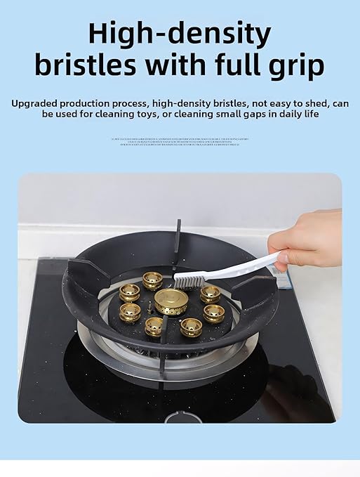 Stainless Steel Wire Brushes - Heavy-Duty Reinforced Bristle Cleaning Brushes for Kitchen, Industrial Use, Walnut Carving Gaps, Rust Removal & Polishing (5-Pack, 18cm White Handle)