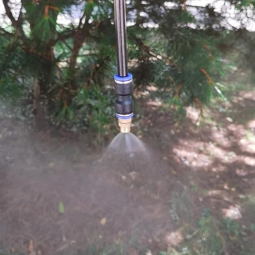 Update 82Ft Irrigation Copper Nozzle System, Automatic Irrigation System with Replaceable 360°Bendable Sprayer,atomizing Copper Nozzle for Watering System for Garden Plant Lawn Patio and Yard. (20)