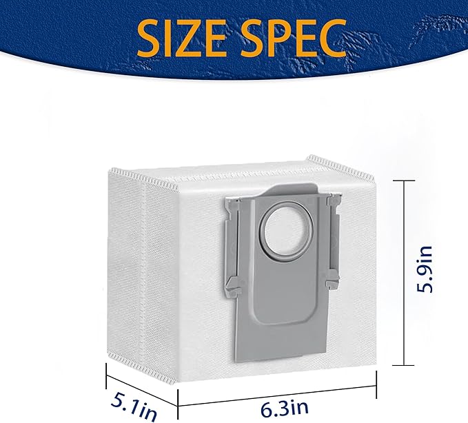 22 Pack Q7 Q5 Dust replacement Bags for Roborock Q7 Max, Q7 M5+, Q10 S5+, Q10 X5+, Q8 Max+, Q5 Max+, Q7 Max+, Q5 Pro+, Q5 Pro, Q5+, S8 Pro Ultra,Vaccum Bag for S8+, S7 MaxV Ultra Robot Vacuum