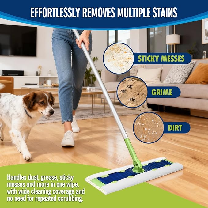 XL Wet Pads Refills Compatible with Swiffer Sweeper XL Mop, Disposable Heavy Duty Wet Mopping Cloths Refill XL for Hardwood Floor Mopping and Cleaning, Unscented, 36 Count