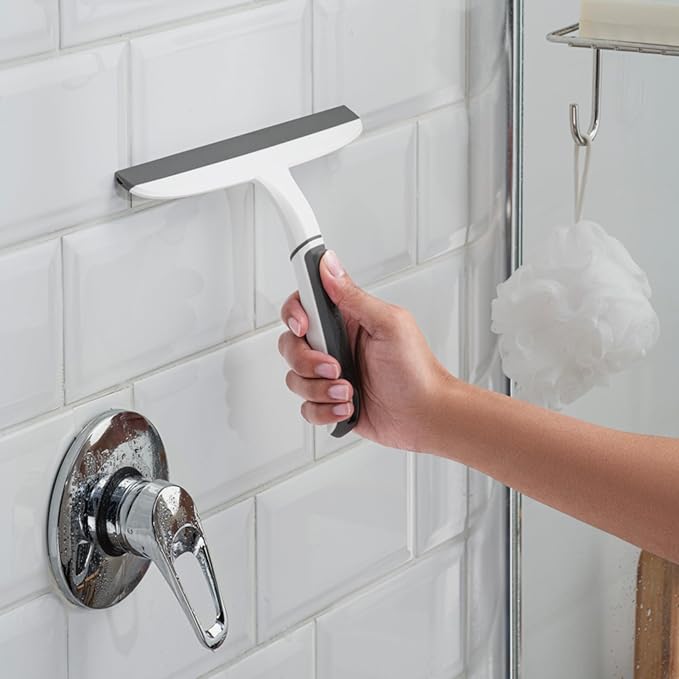 Scotch-Brite, All-Purpose 10 Inch Dual Blade Streak-Free Squeegee, Safe on Mirrors, Glass Shower Doors, Windows, Sinks and More