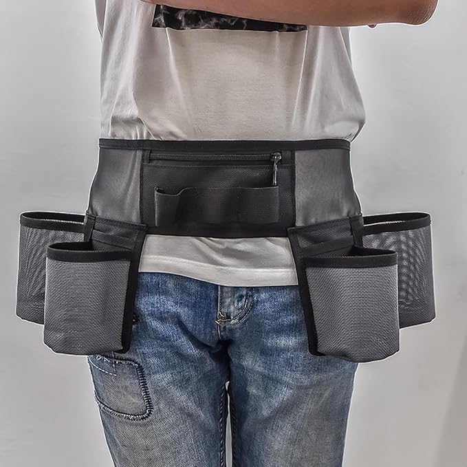 Window Cleaning Belt Adjustable Breathable Tool Belt with Multiple Pockets for Men Women Utility for Cleaning Tools Gardening Accessories Handy Organiser for Home and Professional Use