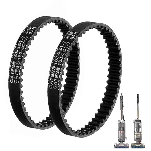 2 Pack 153-3GT-7 Replacement Belts for Shark HZ2002 HZ2000 LA502 LA500 LA455 AZ2002 AZ2000 AZ2000W AZ2000WWK Front Soft Brush 153-3MV-7 Upright Vacuum Cleaner, Soft Front Brush Belt