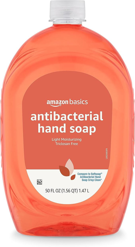 Amazon Basics Liquid Hand Soap Refill, Light Moisturizing, Triclosan-Free, Citrus, 50 Fl Oz (Pack of 1) (Previously Solimo)