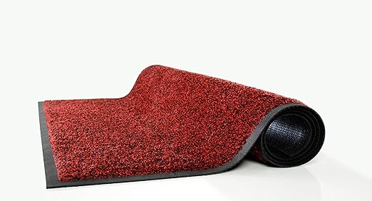 Guardian 94031055 Platinum Series Indoor Wiper Floor Mat, Rubber with Nylon Carpet, 3'x10', Burgundy