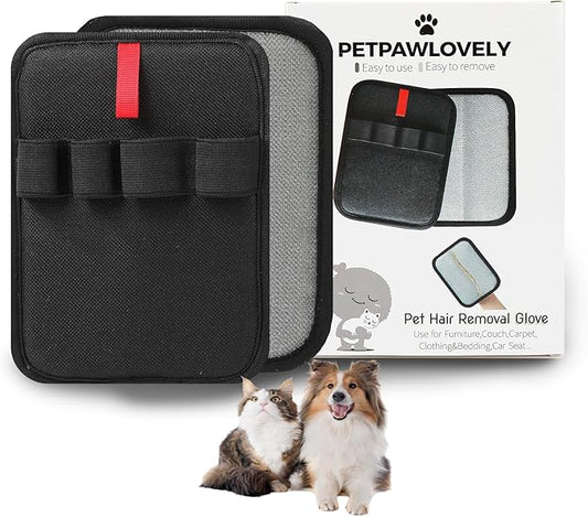 PETPAWLOVELY-1PCS Pet Hair Removal Glove,Electrostatic Pet Hair Remover Glove,Reusable Cat & Dog Hair Remover for Couch,Furniture,Clothing & Bedding,Carpet,Car Seat...Magic Brush Pet Hair