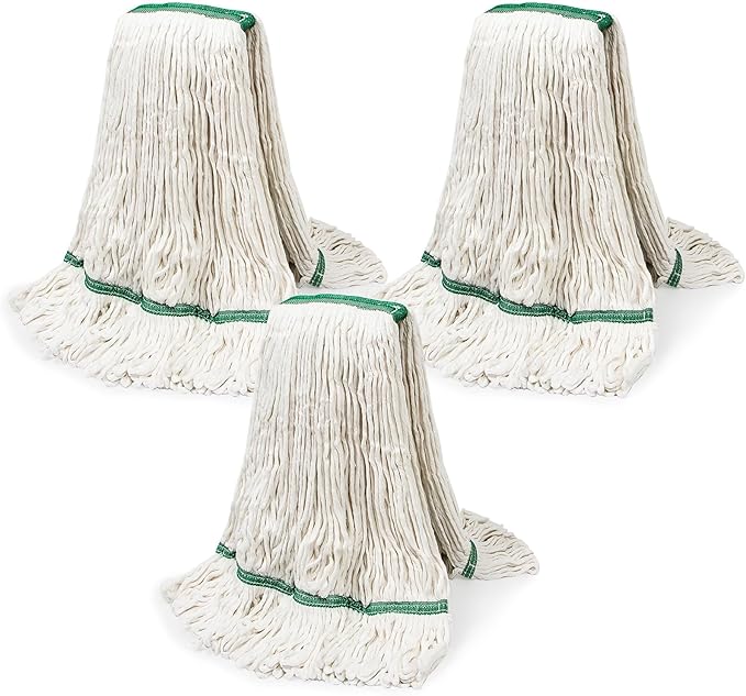 20oz Heavy Mop Replace Head, 3 Pack Commerical Replacement Mop，mop Head Replacement，Reusable Mop Head Refills-Replacement Mop Heads Suitable for Heavy Commercial Industrial Residential Areas