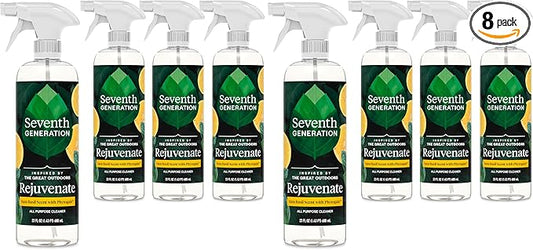 Seventh Generation All Purpose Cleaner Rejuvenating Yuzu Basil, For All Surfaces, 23 fl oz, (Pack of 8)